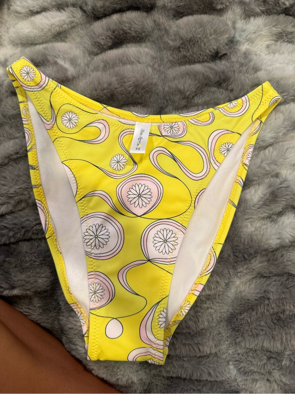 Heavy manners Yellow Daisy Swirl Bikini Bottom